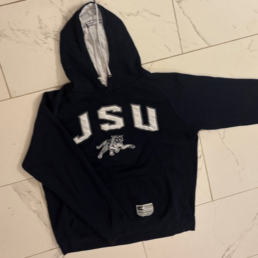 Kids Navy Hoodie with Jackson State University Logo JSU - Picture 1 of 4